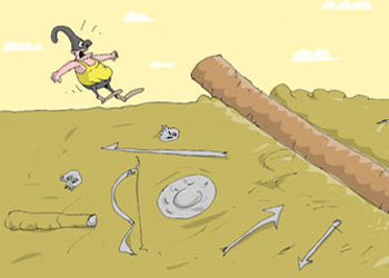 Balyozun sapı dışarıda kalır-Karikatür