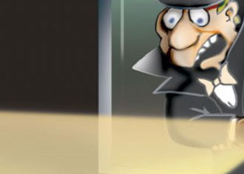 Hür Adam'ı örtmeye çalışan 'el'-Karikatür