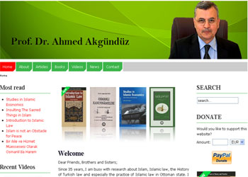Ahmet Akgündüz resmi sitesi açıldı