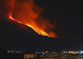 Etna yanardağı korkuttu
