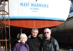 Rachel’in anne-babası Mavi Marmara’yı ziyaret etti