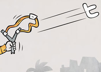 Gerçek hürriyet sanaldan yayıldı-Karikatür