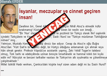 Yeni Çağ yazarından Said Nursi'ye iftira