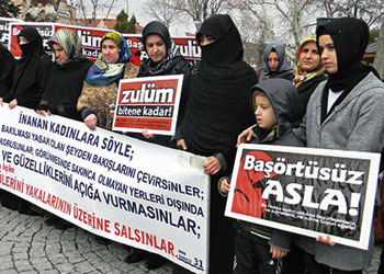 Başörtüsü yasağı Arap halkına kötü örnek