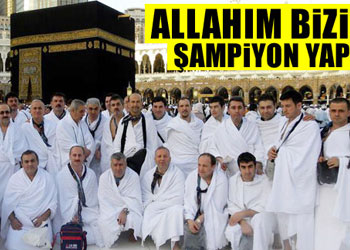 Trabzonspor'dan Kabe'de şampiyonluk duası