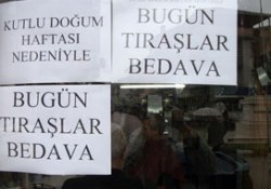Peygamber aşkına ücretsiz tıraş!