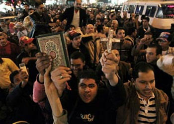 Mısır'lı Müslümanlardan Kıpti'lere destek