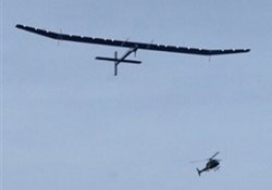 Güneş enerjisiyle uçtu