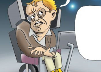 Hawking periye inanır ama...-Karikatür