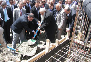 Ağrı'nın Eleşkirt ilçesinde yurt temeli atıldı