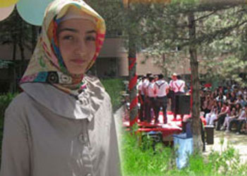 Başörtülü öğrenci törene alınmadı