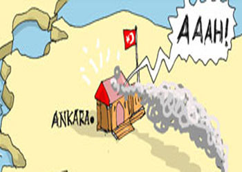 Ortadoğu'da ateş bizi yakar-Karikatür