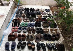 Srebrenitsa için 8372 çift ayakkabı