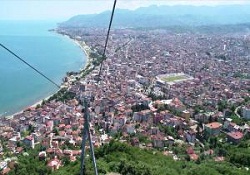 Ordu'da kurulan teleferik büyük ilgi görüyor