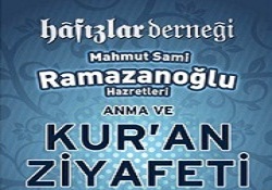 Hafızlar Derneği'nden Kur'an ziyafeti...