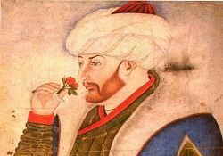 Gül koklayan güzel düşünür