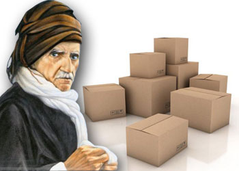 Said Nursi Risale kolilerini taşımaya başladı