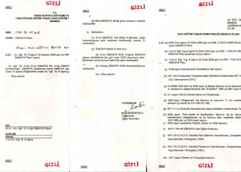 Cemaatleri fişleyen komutanın onay belgeleri