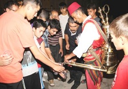 Teravih sonrası Ramazan şerbetine yoğun ilgi
