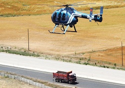 Bayram trafiğine havadan kontrol