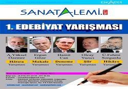 Sanatalemi.net’ten Beş Dalda Edebiyat Yarışması