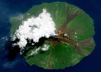 Uzaydan püskürtme anının fotoğrafı