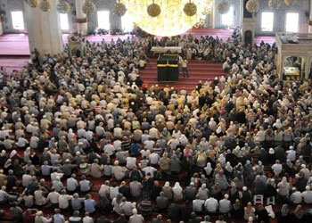 Hacı adayları hac provasını Kocatepe'de yaptı