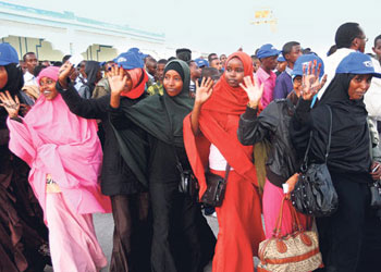 Somali'ye hizmet için Türkiye'ye geldiler