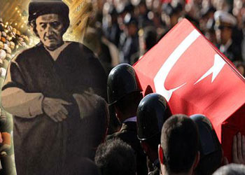Said Nursi şehit asker cenazesine katılmıştı