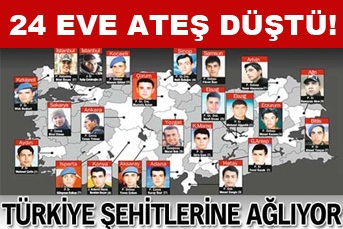 Kahraman şehitlerimizi uğurluyoruz