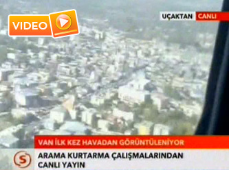 Van ilk kez havadan görüntülendi - Video