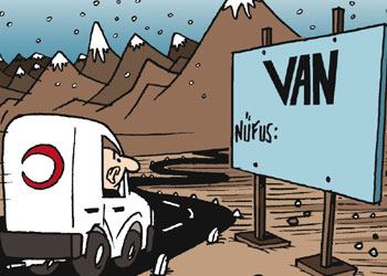 Depremden sonra Van nüfusu - Karikatür