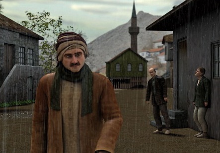 Barla sürgününde bir Bediüzzaman portresi