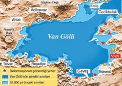 Gölün altı fay kaynıyor