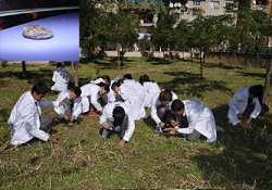 Bilim öğrenirken göktaşı buldular