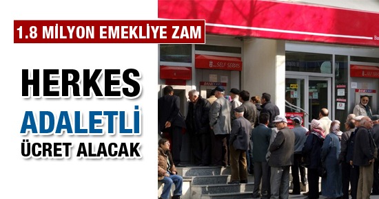 Emekliye zam müjdesi