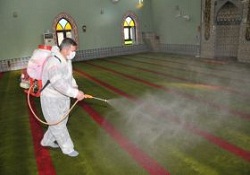 Cami Ve Mescitler Gribe Karşı İlaçlandı