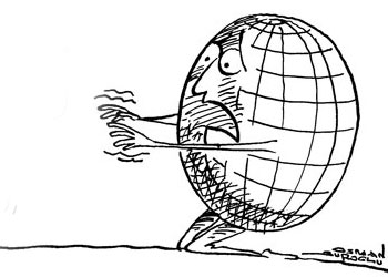 Dünya terk etmeden sen terk et - Karikatür