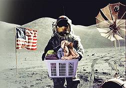 Astronotlar için çamaşır makinesi siparişi