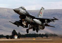 F-16'lar boş arazileri bombalamış