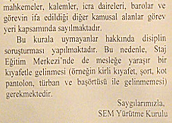 Yasakçı baroya karşı yürüyüş