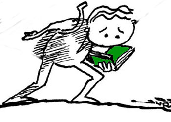 Elifba okumayan çocuk ve felsefe-Karikatür