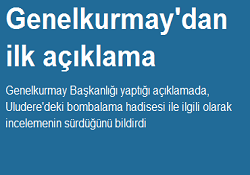 Genelkurmay'dan ilk açıklama