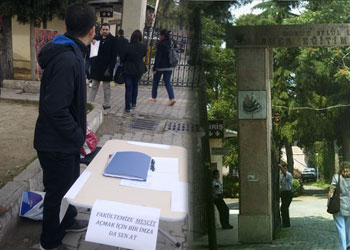 9 Eylül üniversitesinde mescid kampanyası