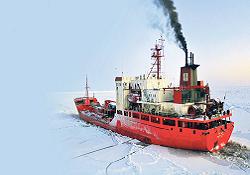 Akaryakıtsız kalan Alaska'ya buzkıran yardımı