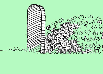 Kabrin arkası için çalışınız çünkü...-Karikatür