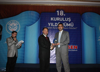 Gazeteciler gününde Risale Haber'e ödül