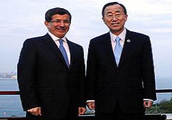 Davutoğlu ile Ban 'Suriye'yi görüştü