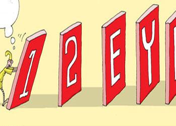 Şu 'bir'i yıkarsak arkası gelir-Karikatür