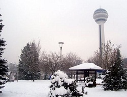 Beyaz rahmet Ankara'yı sardı